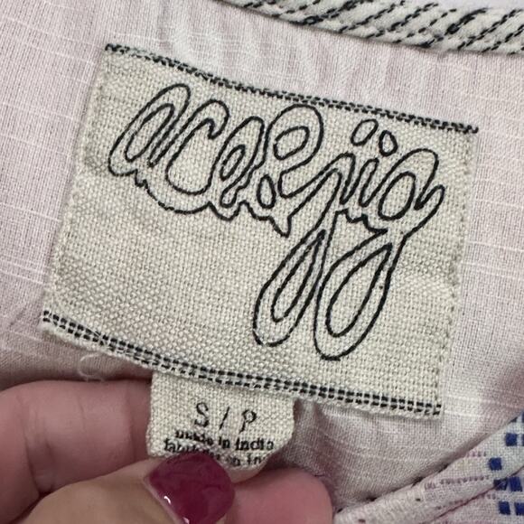 Ace & Jig Andie Pullover Shirt Dress S Shift Cotton Pockets Short Sleeve Minimal - Picture 4 of 9